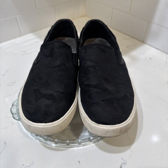 Olukai Mens 9 Shoe Black Camo Lae'Ahi Pa'i Textile Slip On Drop-In Heel Sneaker - Picture 1 of 13